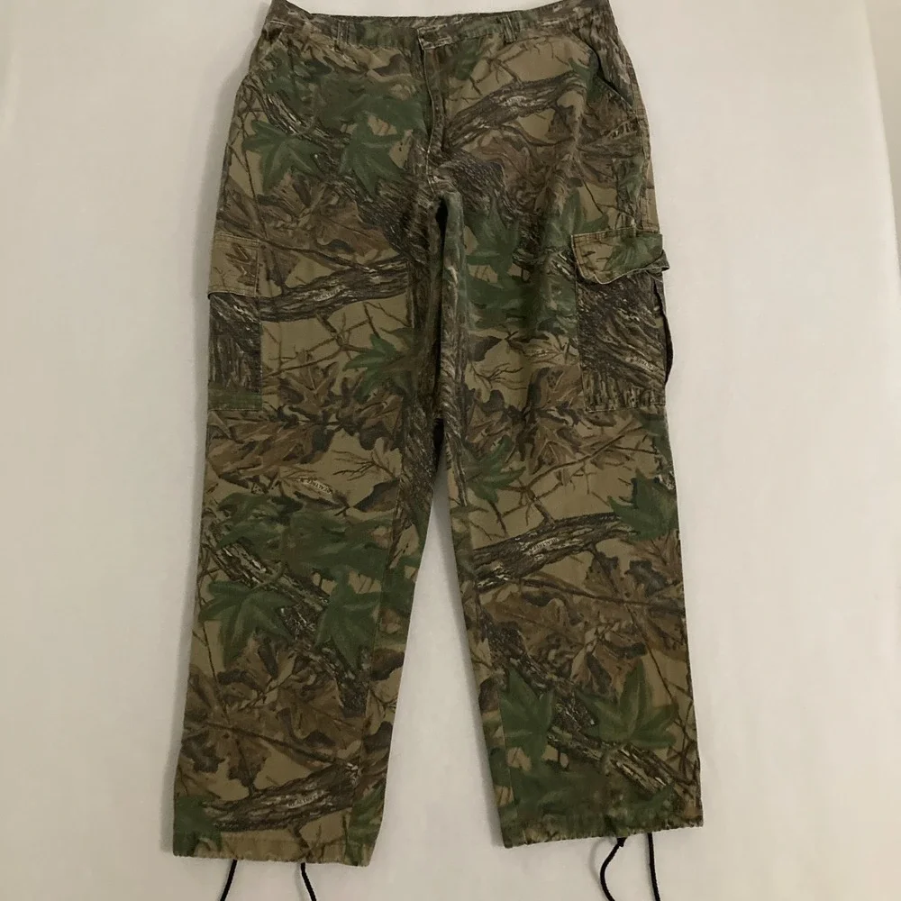 Vtg Realtree Camouflage Cargo Pants Mens 38x31 Ripstop Hunting Outdoors Gorpcore